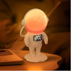 Daylight Alarm Clock, Sunrise Light Alarm Clock, Wake Up Light Children, with 21 White Noise, 22 Colours, Dimmable Night Light, Double Alarm, Bluetooth Speaker, for Adults and Children