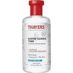 Thayers Blemish Clearing Salicylic Acid and Witch Hazel Acne Face Toner, 12 fl oz