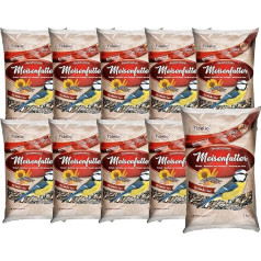 Wild Bird Food, Tit Food, All-Year Food, High-Protein / Energy, High-Quality Bird Food for Wild Birds, 10 x 1 kg (10 kg)