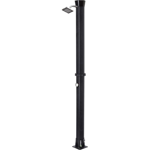 RIBILAND 07374 Garden Solar Shower – Black