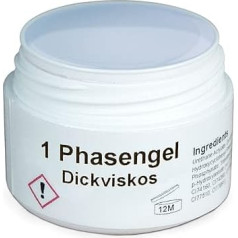 GS-Nails Thick Viscosity 1-Phase Gel - UV Nail Gel for Nail Art & Nail Design - 3-in-1 Adhesive Gel, Builder Gel, Sealing Gel - Cover Gel - 250 ml