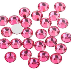 Nail Art Strasssteine ​​SS3~SS34 Kristallnägel Nicht HotFix Dekorationen(Light red,7.27mm)