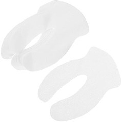 Pack of 1000 U-Shaped Eye Mask Paper Remover Eye Pads for Dark Circles Fleece Eye Care Pad Eyelashes Face Cleaning Pads for Eyelids Fake Cotton White