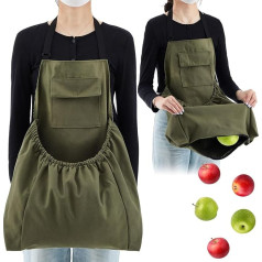Maiteenly Garden Apron for Women Garden Apron with Pockets for Harvest Gardening Apron Gardening Gifts for Men and Women