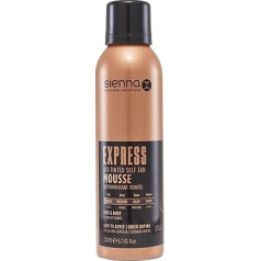 Express Q10 Self Tanning Foam 200ml Quick Dry Formula Enriched with Vitamin E Artificial Tan for Face and Body