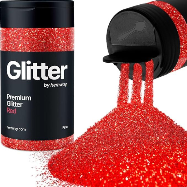 Glitter Shaker Red Face Nail Art Cup Christmas Party Accessories Fine Resin Cosmetic 130g