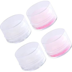 DECOMELODY Set of 4 Silicone Art Stamps, DIY Manicure for French Nails, Portable and Lightweight for Home and Salon and White Stamps