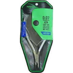 NGHIA Cuticle Nippers Stainless Steel 14 Jaw - Nghia Cuticle Nippers - Many Type D-06 to D-09 (D-07)