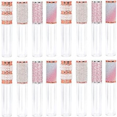 Pack of 20 Pearl Caps Lip Bottle Accessories for Tube Containers Portable Bottles Refillable Cosmetics DIY Ml Lipstick Empty with Tube Samples Sub Diamond Travel