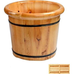 Foot Spa Wooden Barrel Household Gift Foot Soaker Tub, Wooden Foot Soaking Sauna Foot Tub, Massage, Spa, Sauna, Soaking, Handmade Wooden Foot Bath Tubs, Foot Bath Wooden Bucket Foot Spa, Sauna