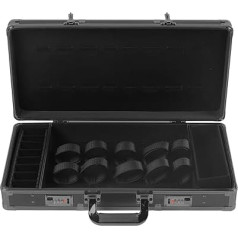 Barber Stylist Tool Box Professional Hairdressing Case Portable Travel Case Salon Styling Organiser Travel Clippers Storage Carry Clipper Combs Scissors Trimmer Lock Hair Comb Tools Bag