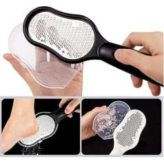 Foot File Double Sided Dead Skin Remover Foot Rasp Pedicure Tool Callus Remover - Stainless Steel (23 x 6.5 cm) (23 x 6.5 cm) (23 x 6.5 cm (Pack of 1)