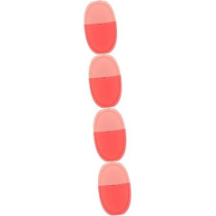 FOMIYES 4 Stück Eiswürfelbehälter frieren gefrierschrak augenringe entfernen face massager Formen für Eiswürfel gesichtsmassagerolle Eiswalze Gesichts-Eisform Eisrollenform Kieselgel Rosa