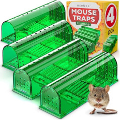 Humane Mouse Traps for Catching and Removing Mice, Perfect for Home, Safe for Kids, Pets & People - Remove Unwanted Rodents From Your Home Instantly