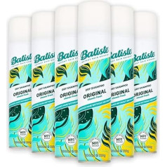 Batiste Dry Shampoo Original - Clean & Classic Fragrance - Instant Hair Refresh - Pack of 6 (6 x 200 ml) Spray