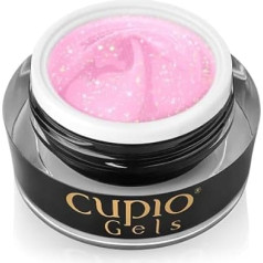 Cupio Glitter Glam Builder Gel - 15 ml Glitter Gel, UV Gel, Gel Nails, HEMA Free