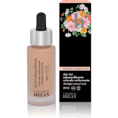 Helan I Colori di Helan - Getönte Foundation, Talgausgleichend, Ultraleicht, Gleichmäßige Deckkraft, Mit 30% Sonnenschutz, Vitamin C und E, Getönte Creme, Creme für jeden Hauttyp, 30 ml