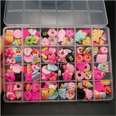 24pcs/Box Korean Trendy Nail Pompoms Nail Art Charms Pompom Detachable Magnetic Nail Art Decoration DIY Nail Art Item Wanglan (Colour: Purple)