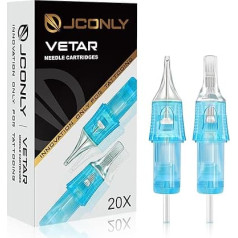 Tattoo Needles 1214RLL Pack of 20 VETAR Tattoo Needles Round Liner Tattoo Cartridge Needles for Tattoo Artists (#12)