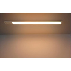 Trango - 2533 LED Under-Unit Lamp - 4 Levels Dimmable - Light Strip 600mm Long - 12 Watt 230V - In Titanium - With Touch Dimmer - 3000K Warm White - Surface Mounted Light, Cabinet Lighting, Under-Unit