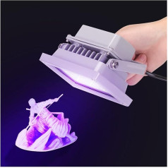 Colour Curing Lamp, 405 nm UV Lamp UV LED Light UV Sensitive Light Sensitive Resin DLP/SLA 3D Printer Model Works Secondary Curing Solidify (365 nm)
