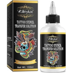 Tattoo Template Transfer Gel, Stencil Stuff Magic Cream, Tattoo Application Solution for Transfer Paper Machine Stencils, Temporary Supplies, 5.1 fl.Oz; ZYNJ1
