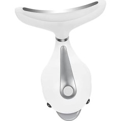 FOMIYES Introductor Blood Circulation Promotes Quick Charge Neck Massagers Skin Whitening Neck Beauty Instrument Face Lifting Massager Neck Care Device Neck Pulling Instrument ABS White
