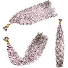Rainbow Feather Hair Pack of 20 Coloured Rainbow Strands for Hair Feather Extensions, Hairpiece, Artificial Hair Line, Feather Hair Extensions (Color : 11, Size : 16 inches)