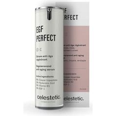 EGFperfect Anti-Ageing and Wrinkle Filler Serum with Hyaluronic Acid (3%), Vitamin B3, Copper Tripeptides and EGF (0.6ppm) - Ideal for Miceedlers - 30ml - Celestetic Cosmeceuticals