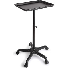 Work Trolley Cosmetic Trolley Hairdressing Trolley Beauty Trolley Salon Trolley Portable Trolley Mobile Hairdresser Beauty Trolley Salon Trolley (Black)
