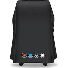 Sonharlar Grill Cover 76 cm - 7105 Grill Cover for Weber Spirit 210 Grill, Heavy Duty & Waterproof, PU Cover for Weber Spirit E-210 with Folding Side Shelf (76 L x 66 W x 109 H cm)