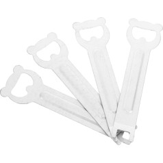 DECOMELODY 4 Stück Grillplatten-vorspeise Picknick-werkzeuge Für Den Außenbereich Grillzubehör Küchengeräte Campingzubehör Kochen Camping-küchenzubehör Outdoor-küchenzubehör Silver Eisen