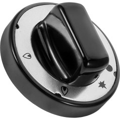 ibasenice Hochtemperaturbeständiger Bakelitknopf Ersatz Kontrolle Grill Geformt Brennerknöpfe Herdknöpfe Kochen Knopfschalter Für Gasherd Bedienknopf Für Den Kochfeldbrenner Black Abs