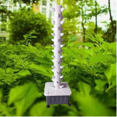 45 Hydroponic Grow System, Tower Aeroponic Grow Kit for Home Kitchen with Pump and Removable Water Tank