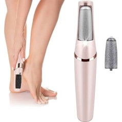 Electric Callus Remover with 2 Roller Heads - Rechargeable Electric Callus Remover for Home Spa Pedicure Experience - Removes Dry Skin for Smoother Feet