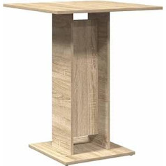 vidaXL Bistro Table Bar Table Party Table Dining Table Kitchen Table Sonoma Oak 60 x 60 x 75 cm Wood Material