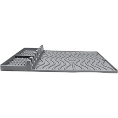 Silikon-Grillmatte – Grillwerkzeugmatte, Öltropf-Pad, hitzebeständige Seitenablage für Outdoor, Grill, Küche, Theke
