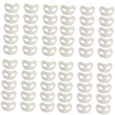 Cellulose Mask DIY Halloween Mask Masquerade Mask Gold Half Face Masquerade Masks Unpainted Masks Golden Mask Masquerade Cosplay Masks Animal Masks DIY White