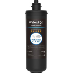Waterdrop WD-RF10 Water Filter, NSF/ANSI 42 Certified, 30,000 Litre High Capacity, Replacement for Watertrop Undersink Water Filtration System