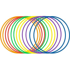 Plastic Toss Rings for Ring Toss Game, Small Toss Rings Indoor, Outdoor, Children's Target Practice Games, Party Favour Games, Carnival, Garden (6 Colours)