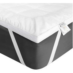 Aimtton Mattress Topper 90 x 200 cm Cotton, Extra Soft Mattress Topper 90 x 200 cm for Box Spring Bed, Sofa Bed and Guest Bed, Machine Washable