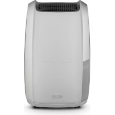 De'Longhi Tasciugo Ariadry Multi DDSX225 Dehumidifier - Electric Room Dehumidifier & Air Purifier, Mobile Device for Rooms up to 100 m³, with Laundry Function, Environmentally Friendly, Grey