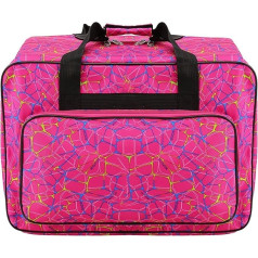 Waterproof Sewing Machine Canvas Carrying Bag Large Capacity Sewing Machine Storage Bag Travel Portable Sewing Machine Handbags Padded Storage Bag with Pockets and Handle