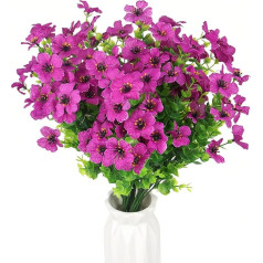 Artificial Flowers Outdoor UV Resistant Artificial Boxwood Plants Artificial Plastic Green Indoor Outdoor Hanging Plants Garden Porch Window Box Home