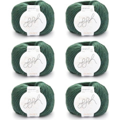 ggh Husky Box - 6 Balls - Thick Virgin Wool - Suitable for Knitting or Crochet - Colour 013 - North Sea Green