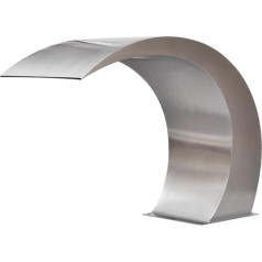 Waterfall for Pool Stainless Steel 45 x 30 x 60 cm Chlorine Water Resistant Fountain for Patio Swimming Pools Outdoor Decoration Garden Ponds Fountain Swimming Pool Even Water Flow