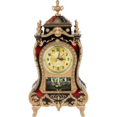 Table Clock Antique Clock Vintage European Table Clock 12 Music Glockenspiel Antique Desk Clock