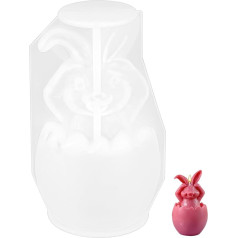 Easter Bunny Silicone Mould for Candle Making Chocolate Resin Casting Handmade Soap