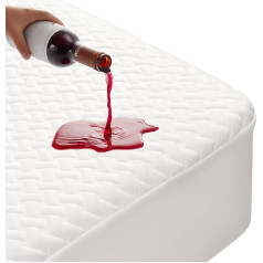 MEREZA Waterproof Mattress Protector King Size Bamboo Mattress Cover Fits up to 30cm Deep Hypoallergenic Dust Mite Proof Breathable and Noiseless King Size 150x200cm