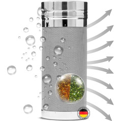 Perma-Zylinder: Dehumidifier with Saturation Indicator for Car, Vintage Car, Camping, Boat - Against Fog, Odours & Rust - Stainless Steel - Durable - Reusable - Powerless